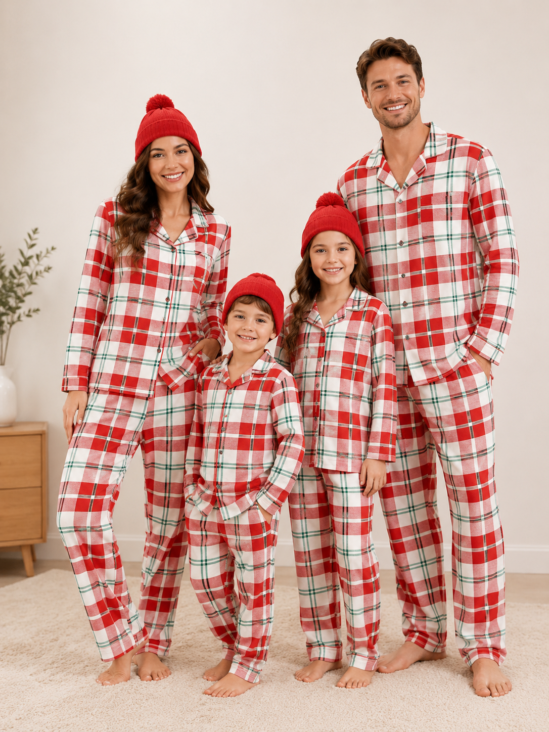 Plaid Flannel Pajama Pant Set