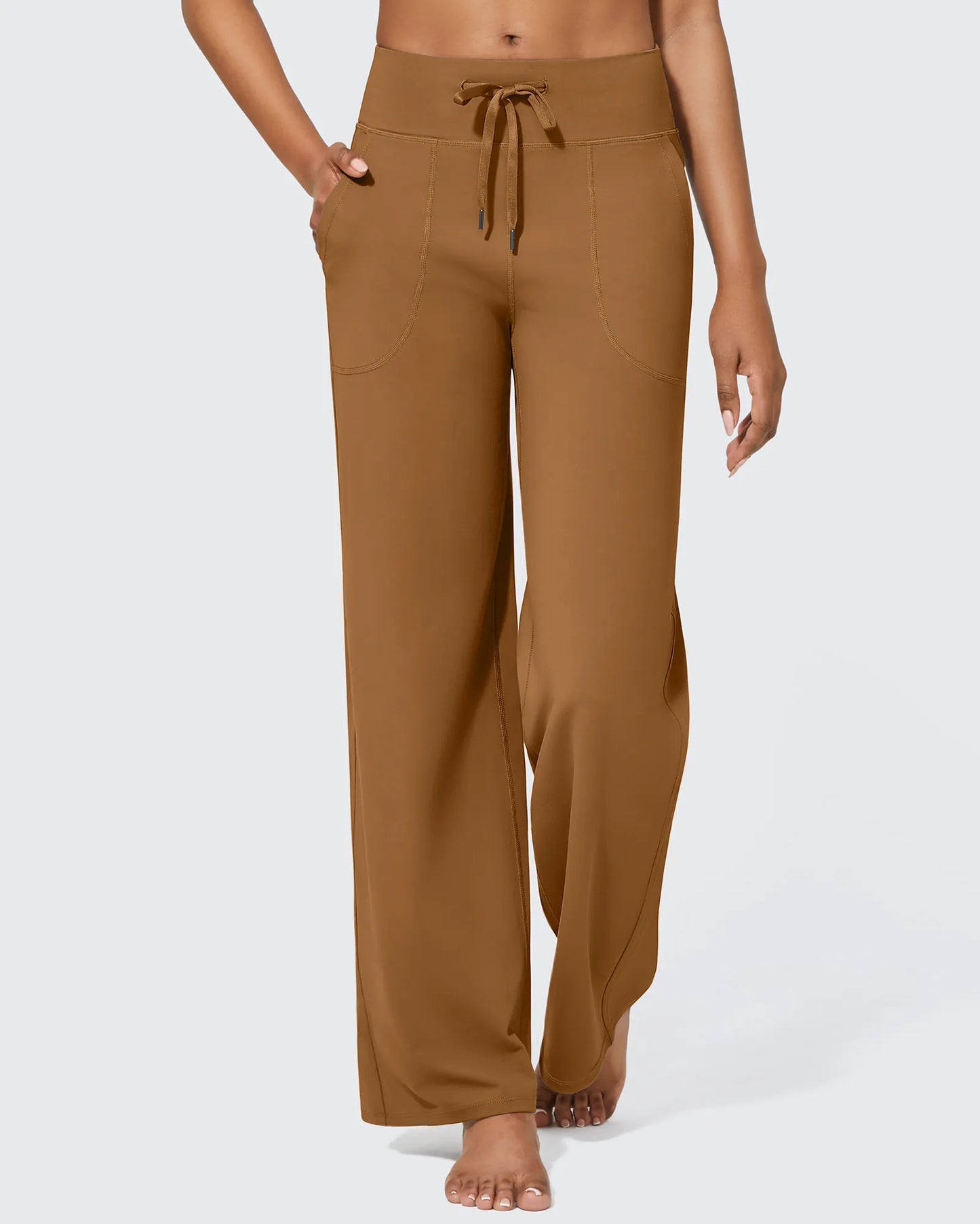 Pantalones anchos de cintura alta EverGoing Business Casual Regular