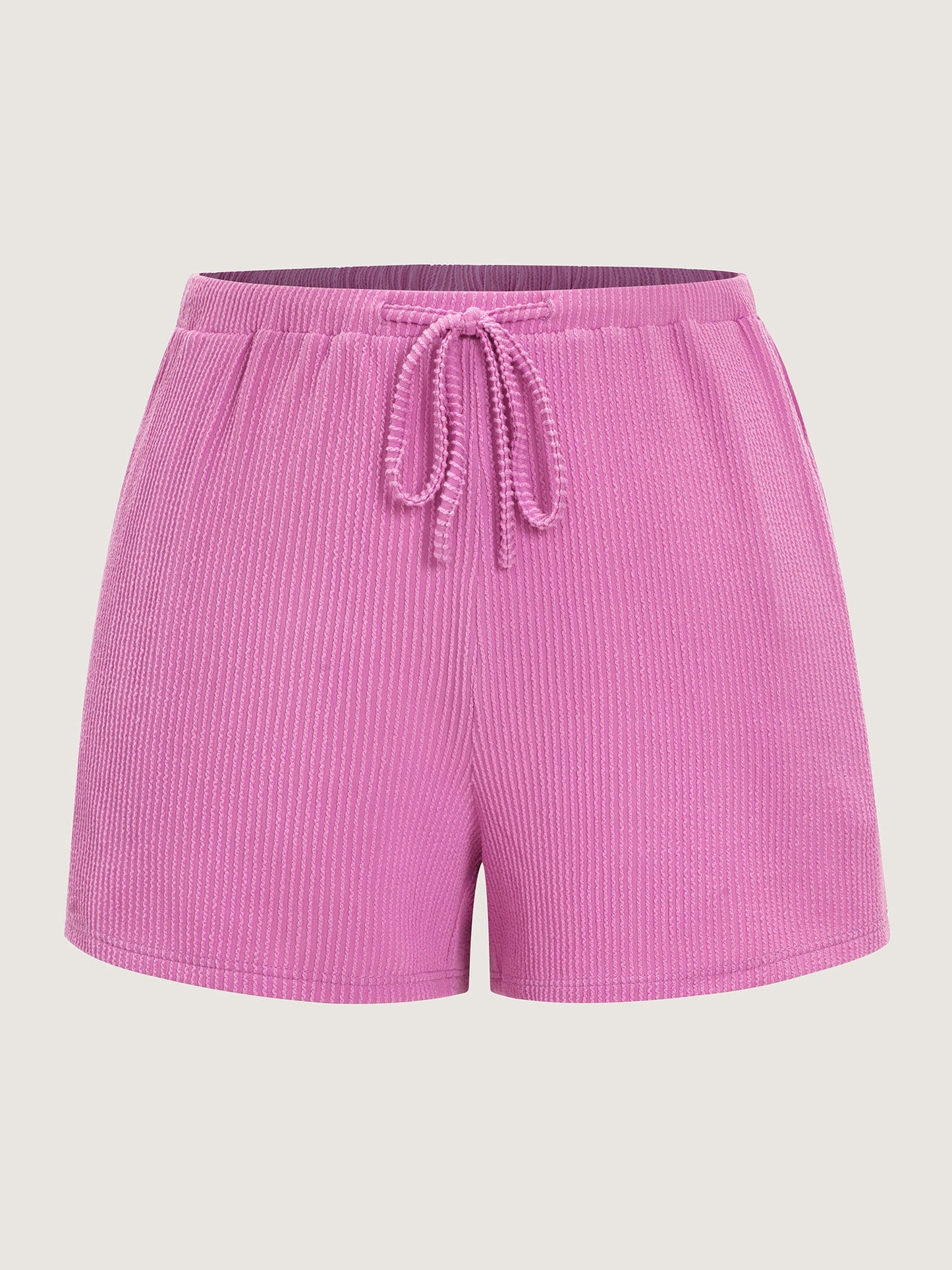 Stretchy Plain Relaxed-Fit Shorts
