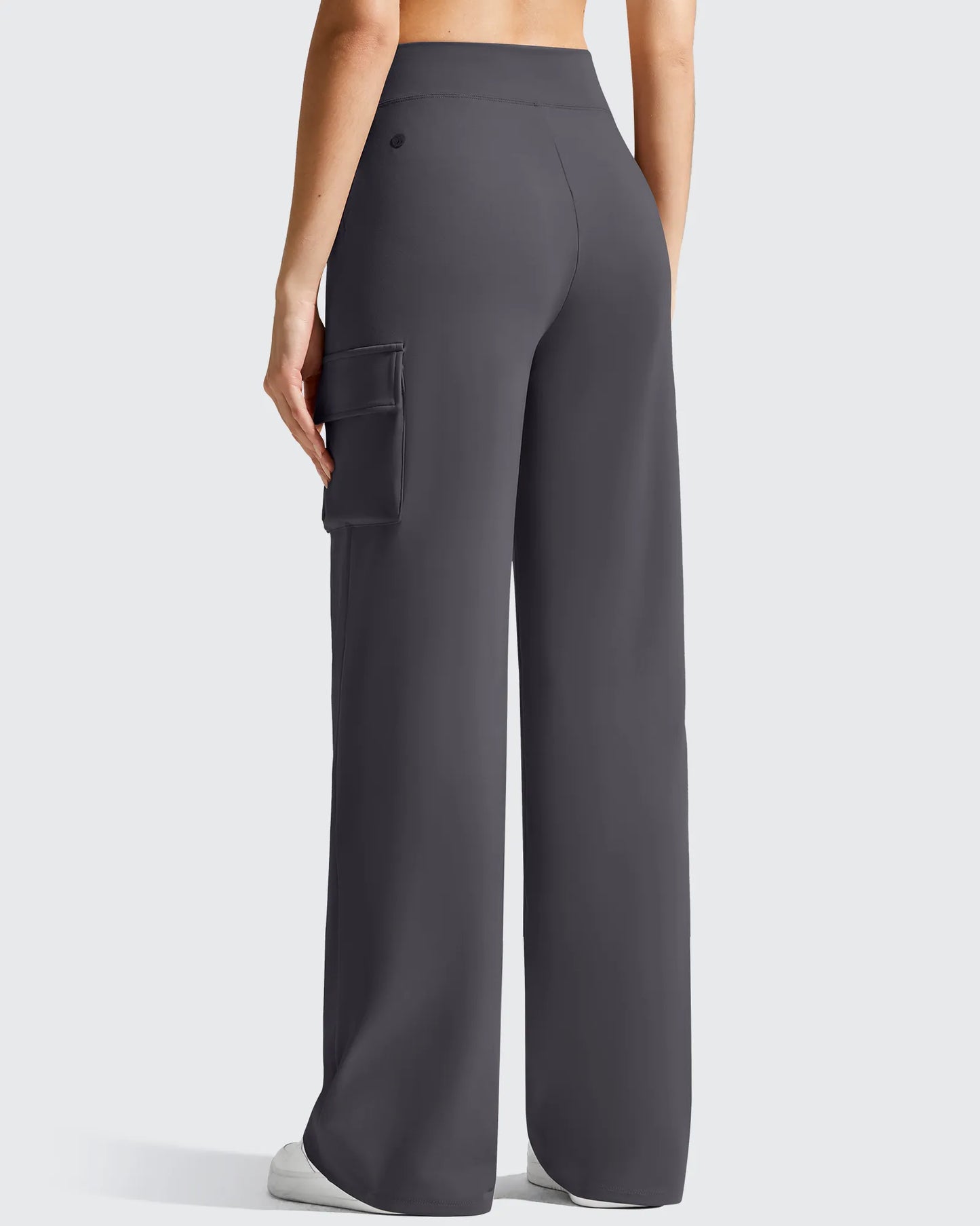 Pantalones cargo de pierna ancha EverGoing de cintura alta con 4 bolsillos