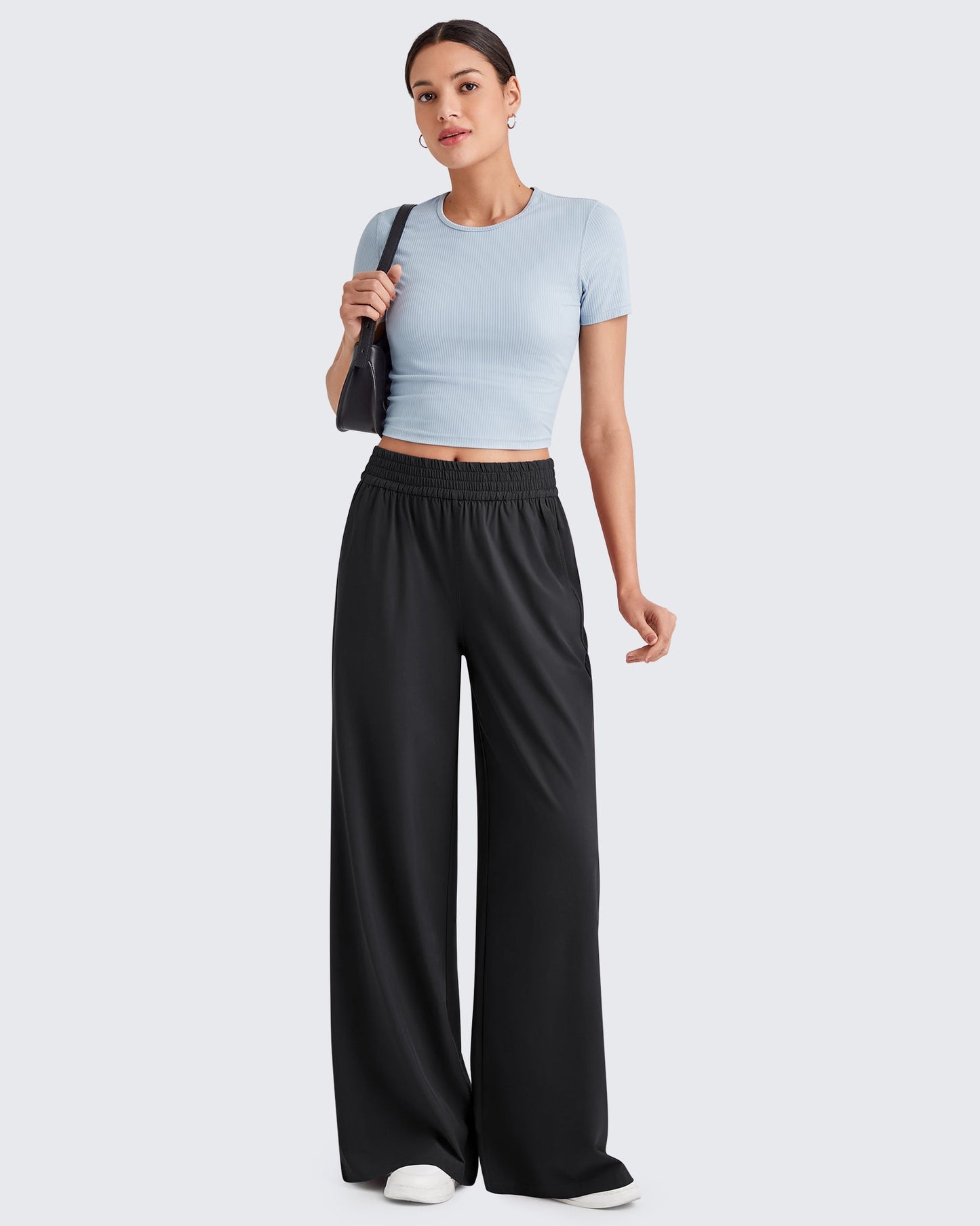 Pantalones de trabajo de pernera ancha con cintura elástica ShiftReady
