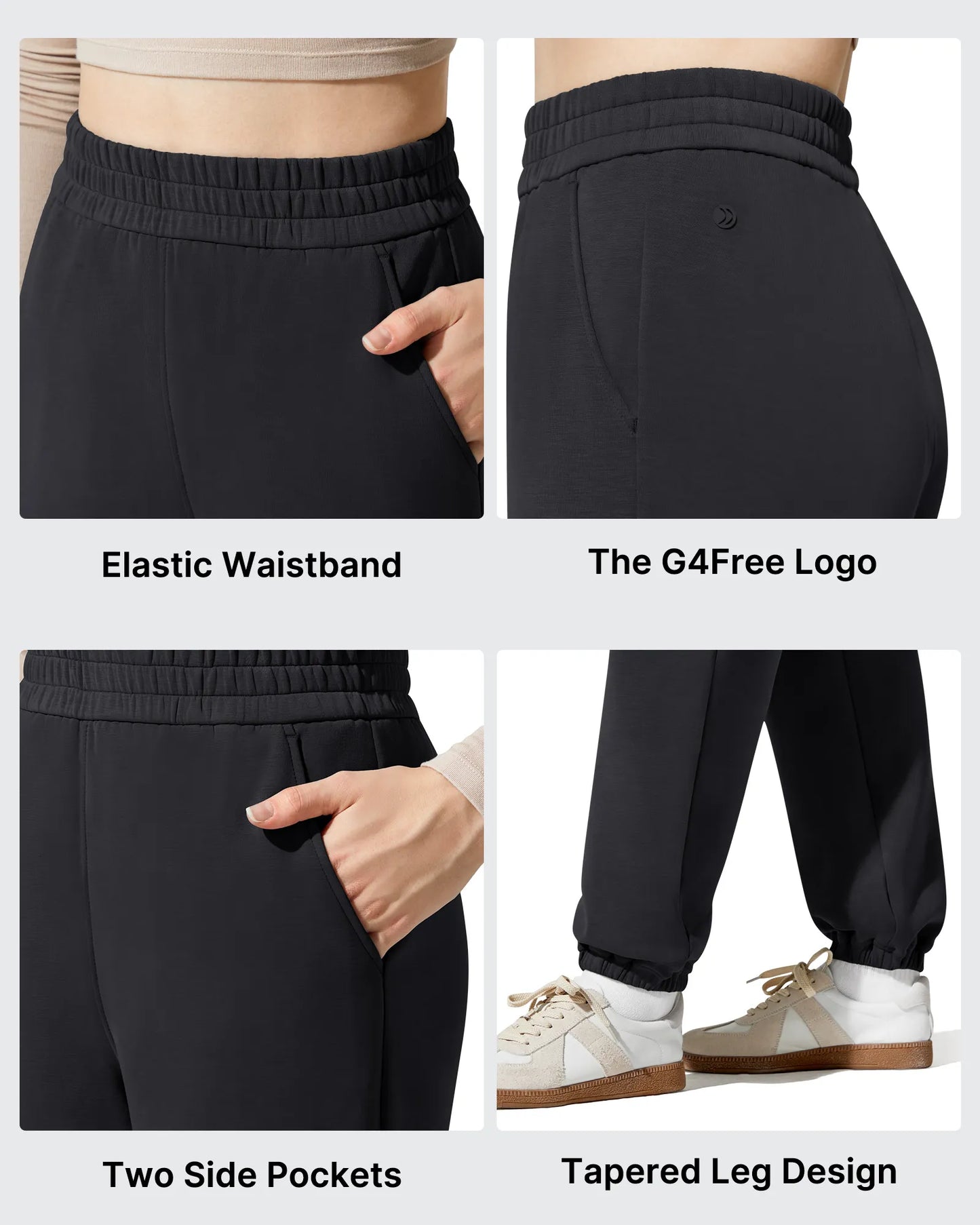 Pantalones de chándal de cintura alta forrados de felpa Smoofit