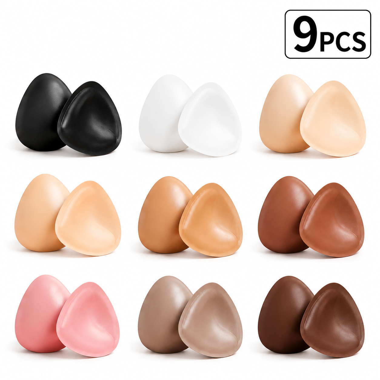 9 PACK- Inserts | Patented Sticky Fashion Bra Inserts