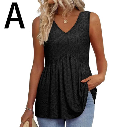 Womens Tank Tops 2026 Flowy Peplum Tops