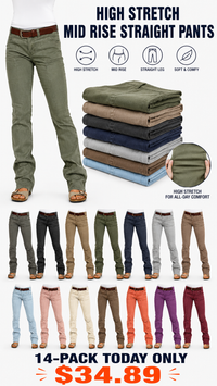 ⏰14 PACKS -Gray + Black + Khaki + Olive + Navy + Light Gray + Taupe + Light Blue + Pink + Ivory + Brown + Coral + Purple + Wine