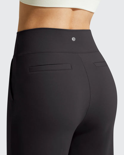 Pantalones de vestir informales largos hasta el tobillo BareFeel Faux Fly