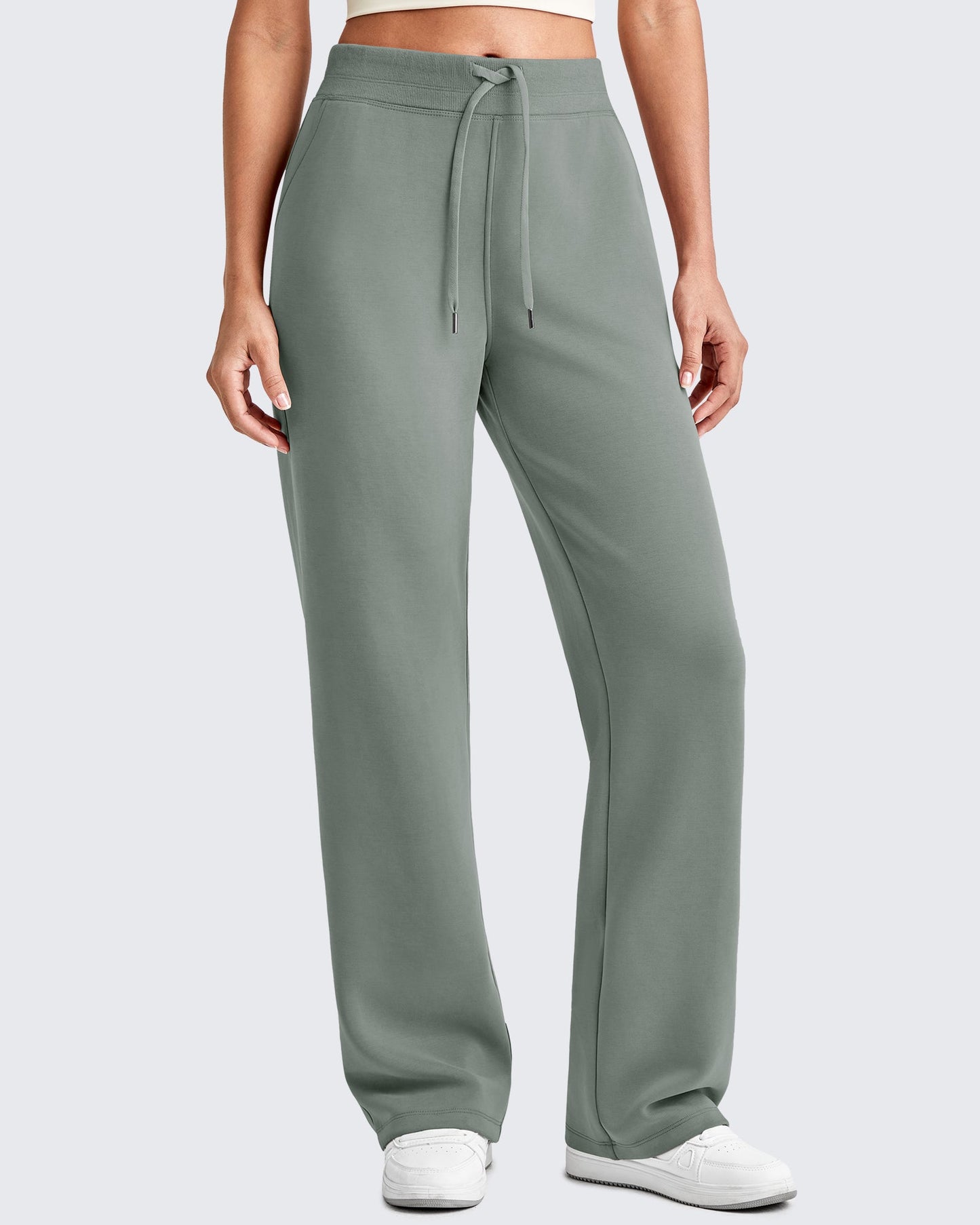 Pantalones de chándal de pierna ancha con cordón elástico Smoofit