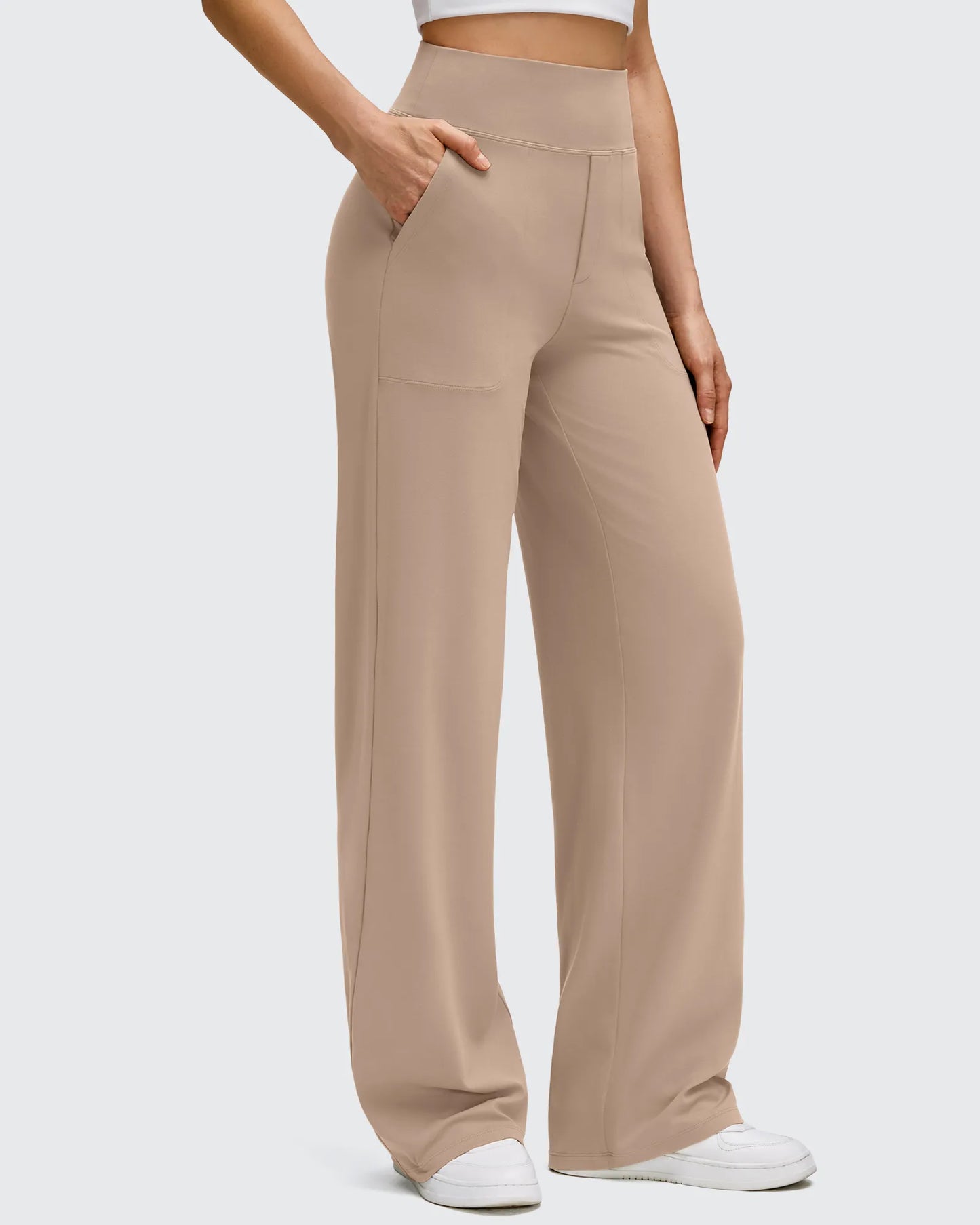 Pantalones de yoga de pierna ancha de alta elasticidad BareFeel