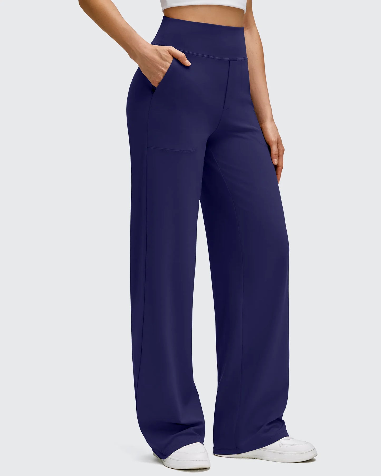Pantalones de yoga de pierna ancha de alta elasticidad BareFeel