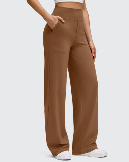 Pantalones de yoga de pierna ancha de alta elasticidad BareFeel