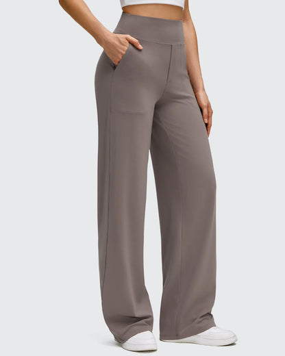 Pantalones de yoga de pierna ancha de alta elasticidad BareFeel