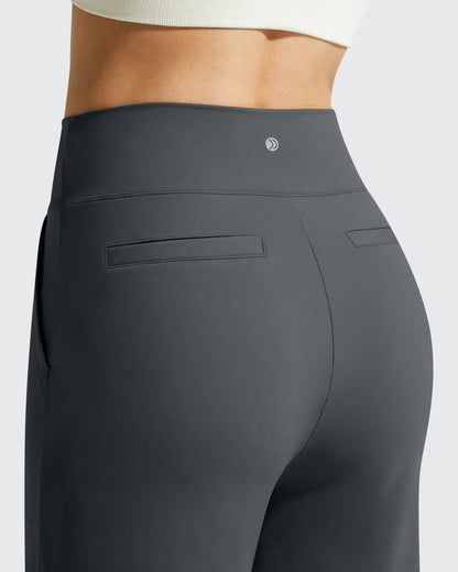 Pantalones de vestir informales largos hasta el tobillo BareFeel Faux Fly
