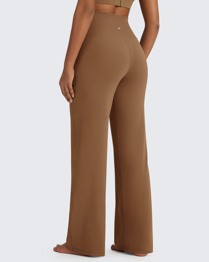 BareFeel Pantalones Elegantes de Tiro Alto Sin Costuras (Talla Alta)
