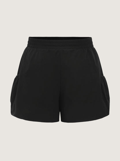 Stretchy Relaxed-Fit Pockets Shorts