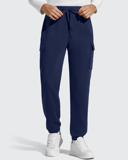Pantalones cargo Flurrylux de algodón con forro polar y cordón para hombre
