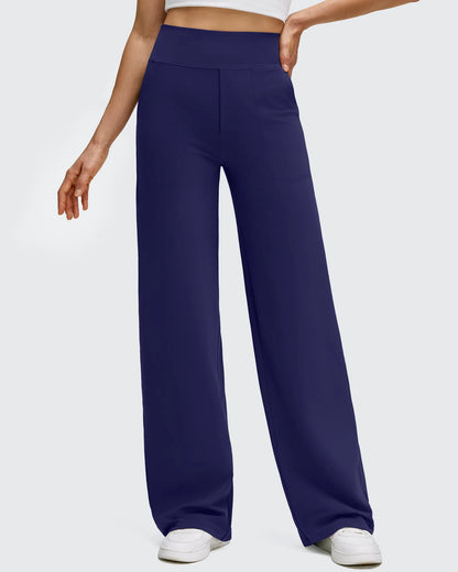 Pantalones de yoga de pierna ancha de alta elasticidad BareFeel