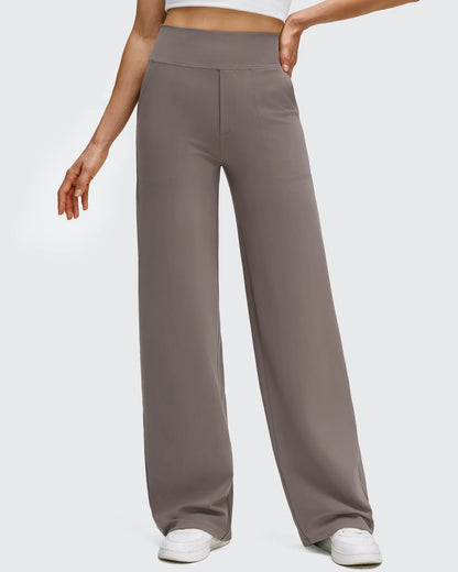 Pantalones de yoga de pierna ancha de alta elasticidad BareFeel