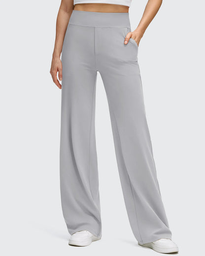 Pantalones de yoga de pierna ancha de alta elasticidad BareFeel