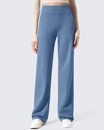 Pantalones de vestir de talle alto con forro polar EverGoing