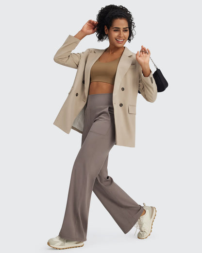 Pantalones de vestir de talle alto sin costuras BareFeel