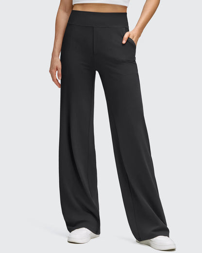 Pantalones de yoga de pierna ancha de alta elasticidad BareFeel