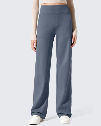 Pantalones de vestir de talle alto con forro polar EverGoing