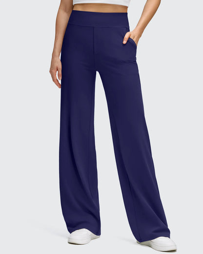 Pantalones de yoga de pierna ancha de alta elasticidad BareFeel