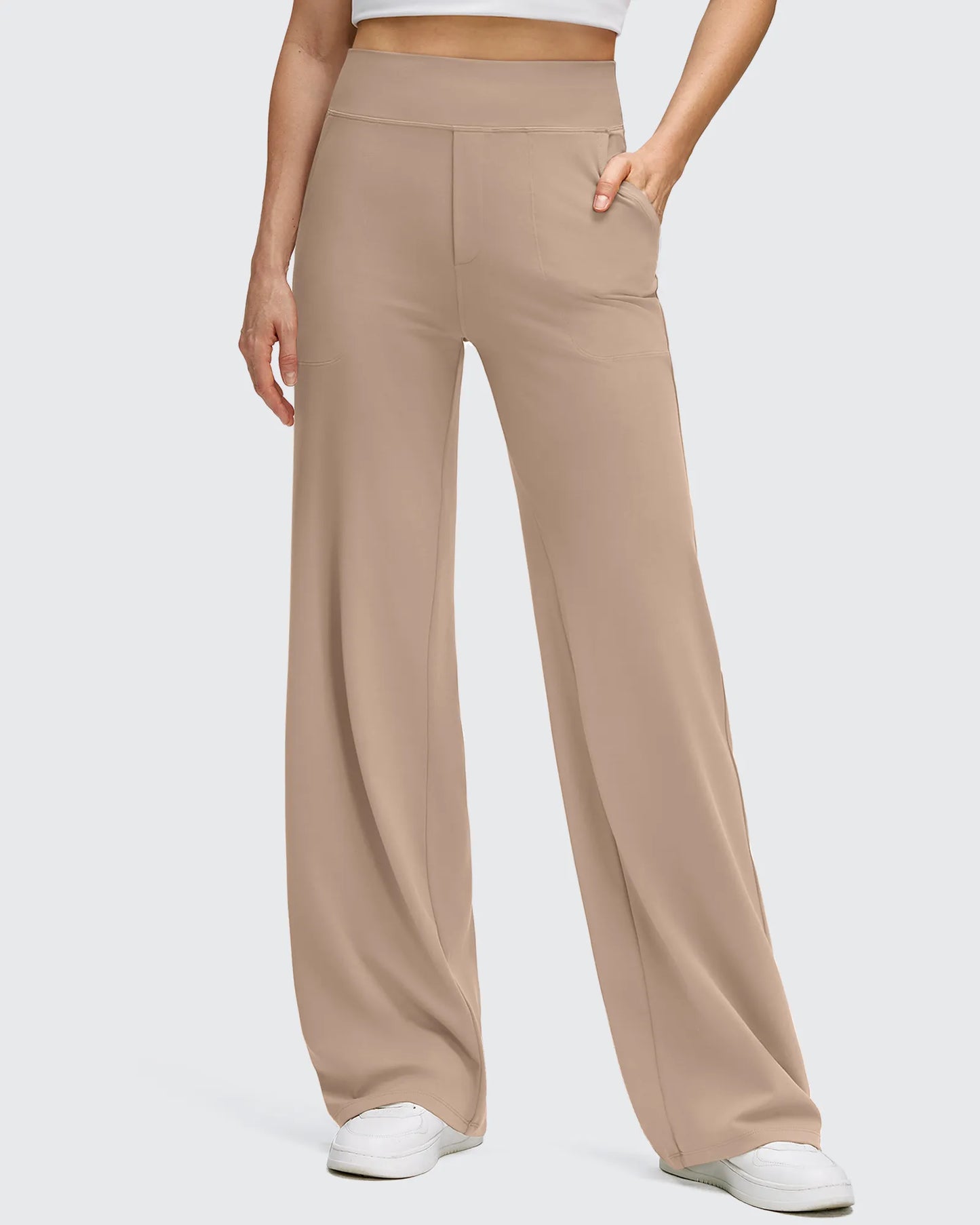 Pantalones de yoga de pierna ancha de alta elasticidad BareFeel