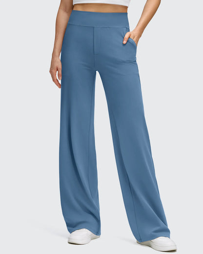 Pantalones de yoga de pierna ancha de alta elasticidad BareFeel