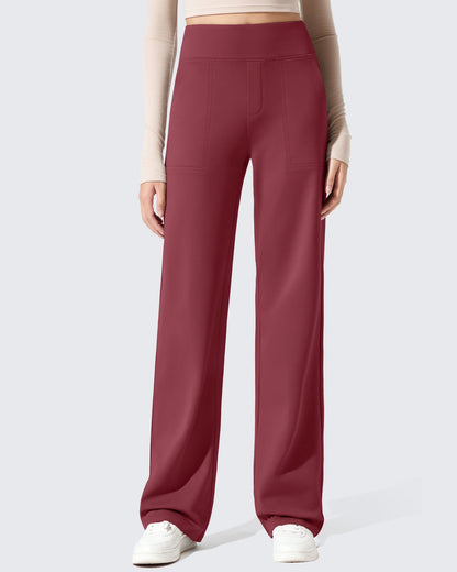 Pantalones de vestir de talle alto con forro polar EverGoing