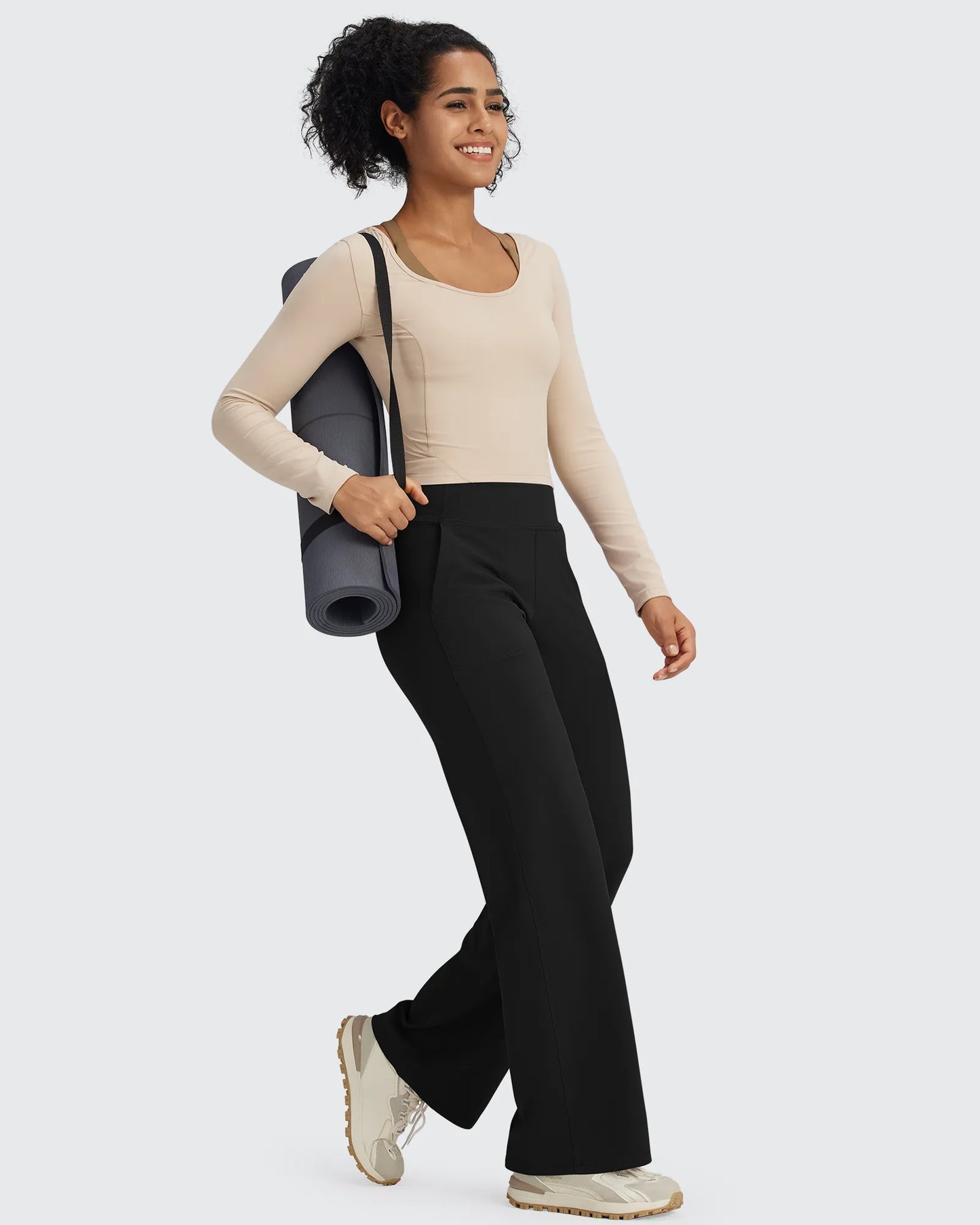 Pantalones de vestir de talle alto sin costuras BareFeel
