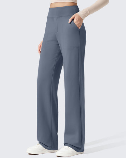 Pantalones de vestir de talle alto con forro polar EverGoing