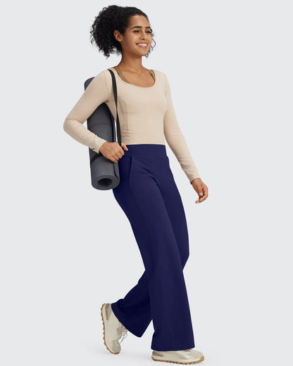 Pantalones de vestir de talle alto sin costuras BareFeel