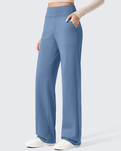 Pantalones de vestir de talle alto con forro polar EverGoing