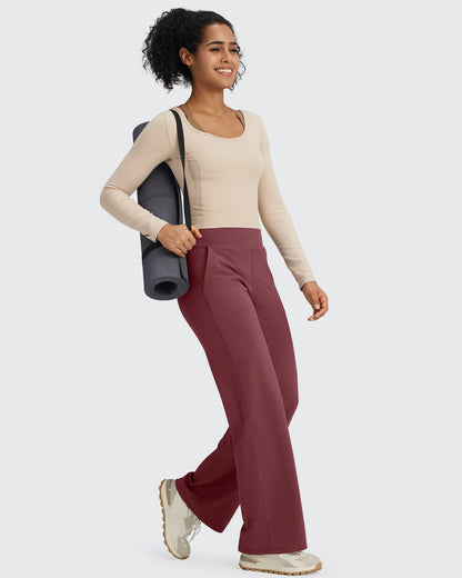 Pantalones de vestir de talle alto sin costuras BareFeel