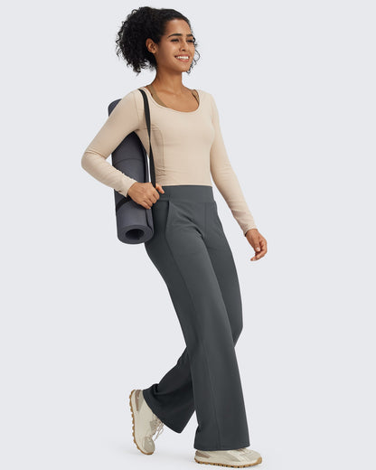 Pantalones de vestir de talle alto sin costuras BareFeel Regular