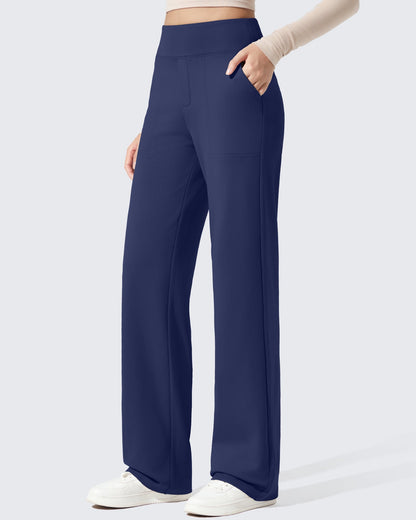 Pantalones de vestir de talle alto con forro polar EverGoing