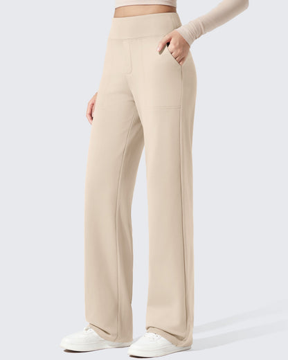 Pantalones de vestir de talle alto con forro polar EverGoing