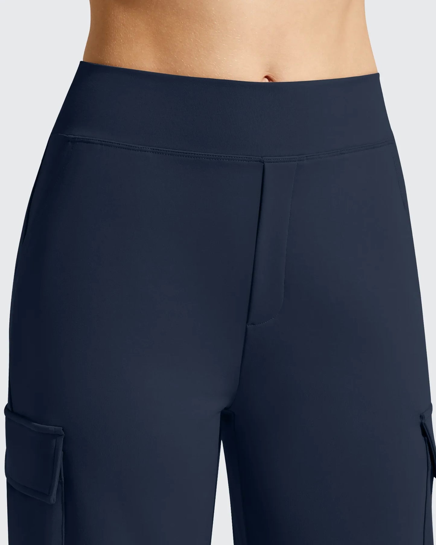 Pantalones cargo de pierna ancha EverGoing de cintura alta con 4 bolsillos