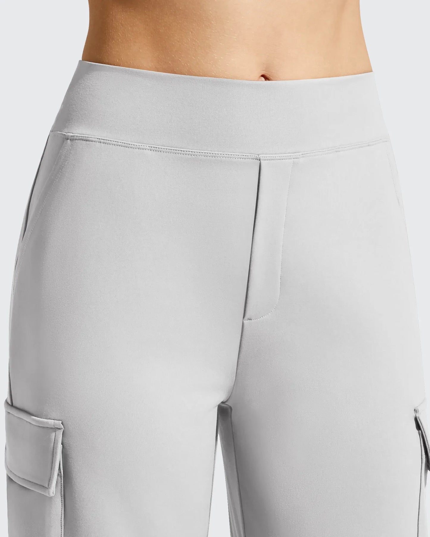 Pantalones cargo de pierna ancha EverGoing de cintura alta con 4 bolsillos
