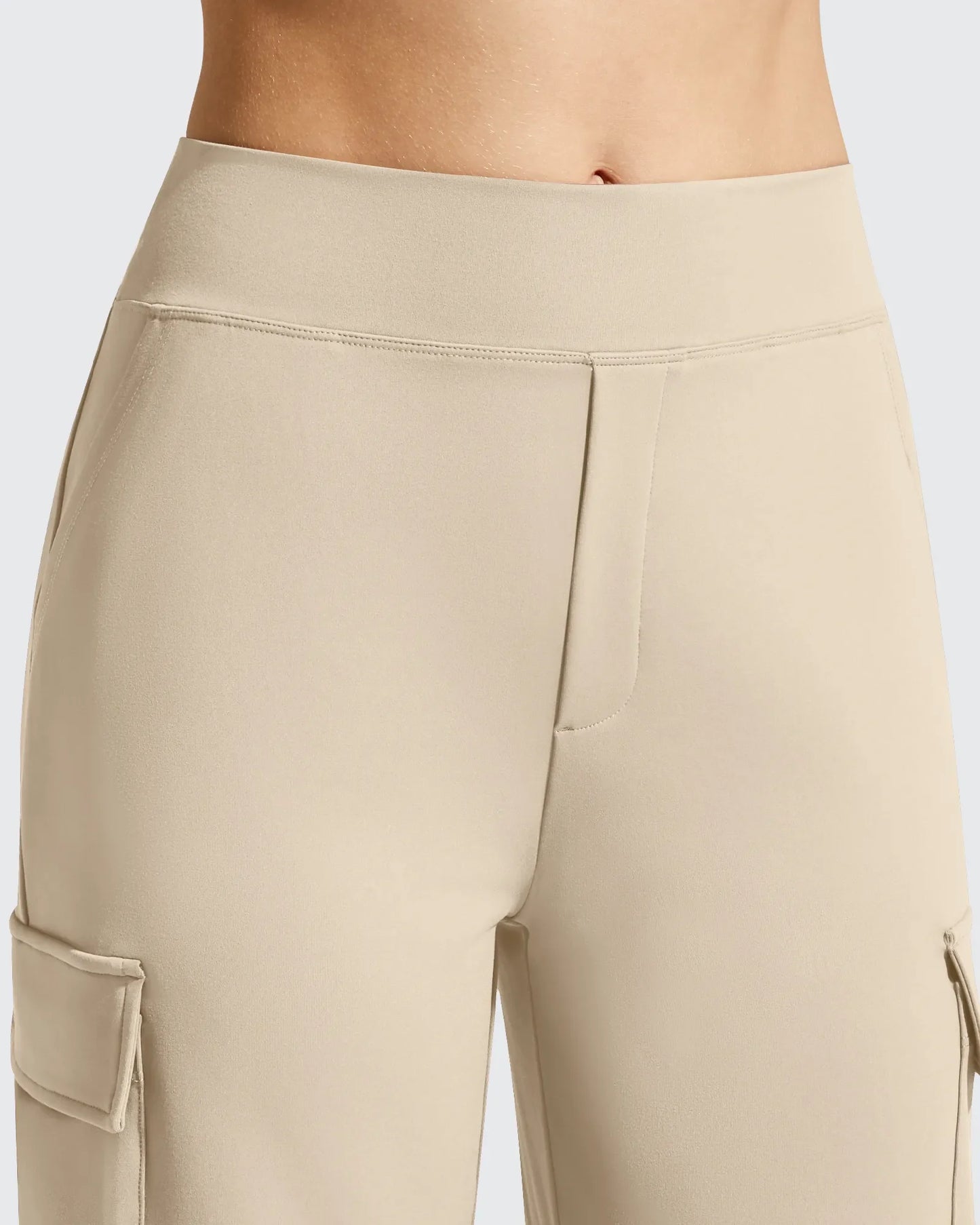 Pantalones cargo de pierna ancha EverGoing de cintura alta con 4 bolsillos