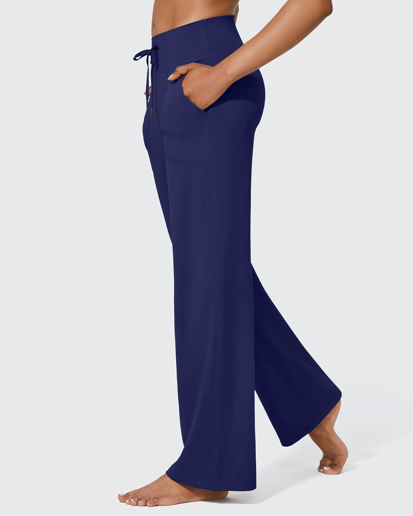 Pantalones anchos de cintura alta EverGoing Business Casual Regular