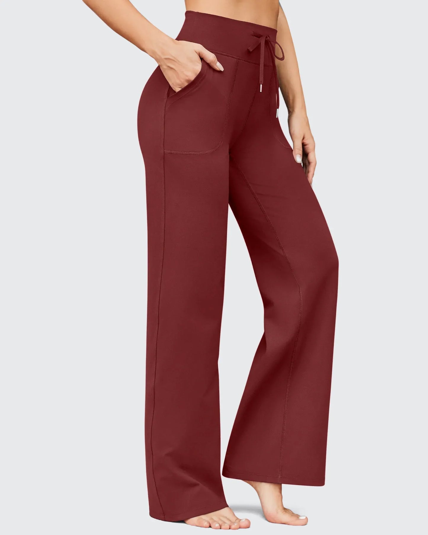 Pantalones anchos de cintura alta EverGoing Business Casual Regular