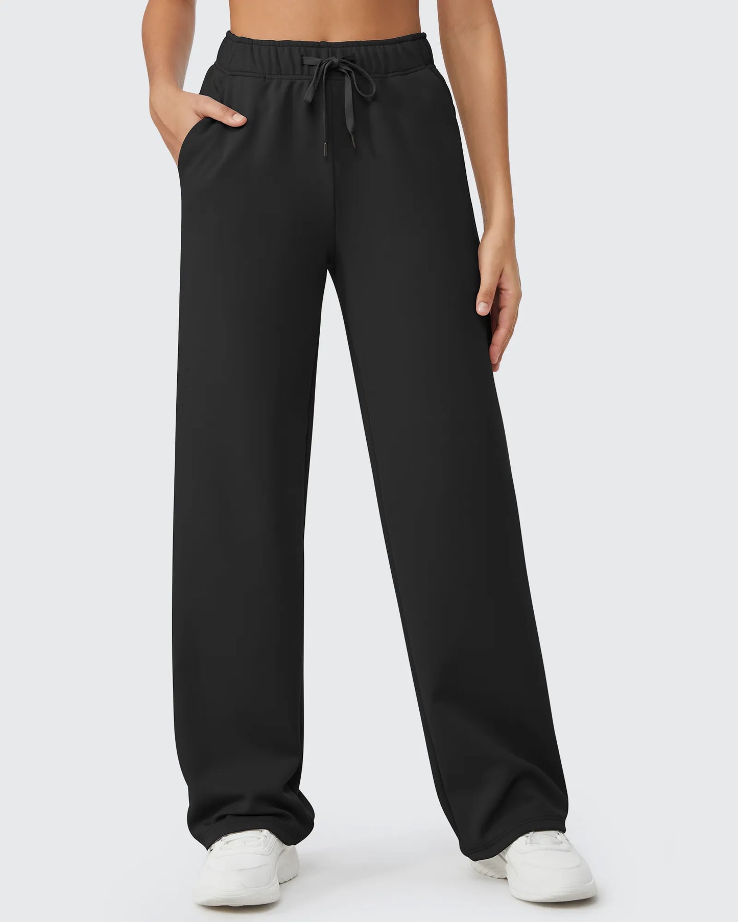 Pantalones casuales EverGoing largos con cordón y forro polar