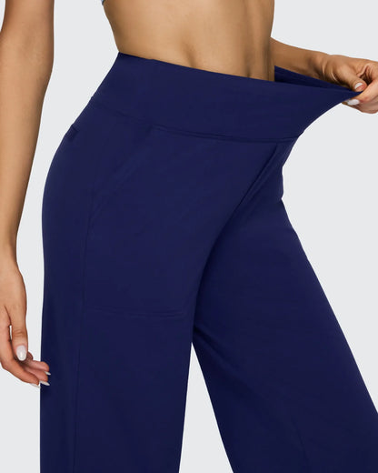 Pantalones de Negocios Informales de Talle Alto Sueltos EverGoing 27''