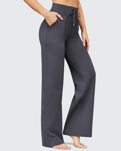 Pantalones anchos de cintura alta EverGoing Business Casual Regular