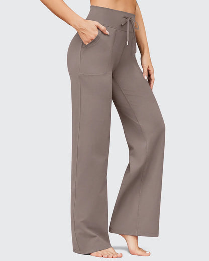 Pantalones anchos de cintura alta EverGoing Business Casual Regular