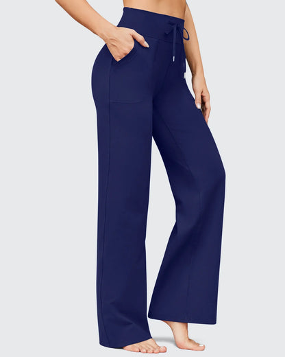 Pantalones anchos de cintura alta EverGoing Business Casual Regular
