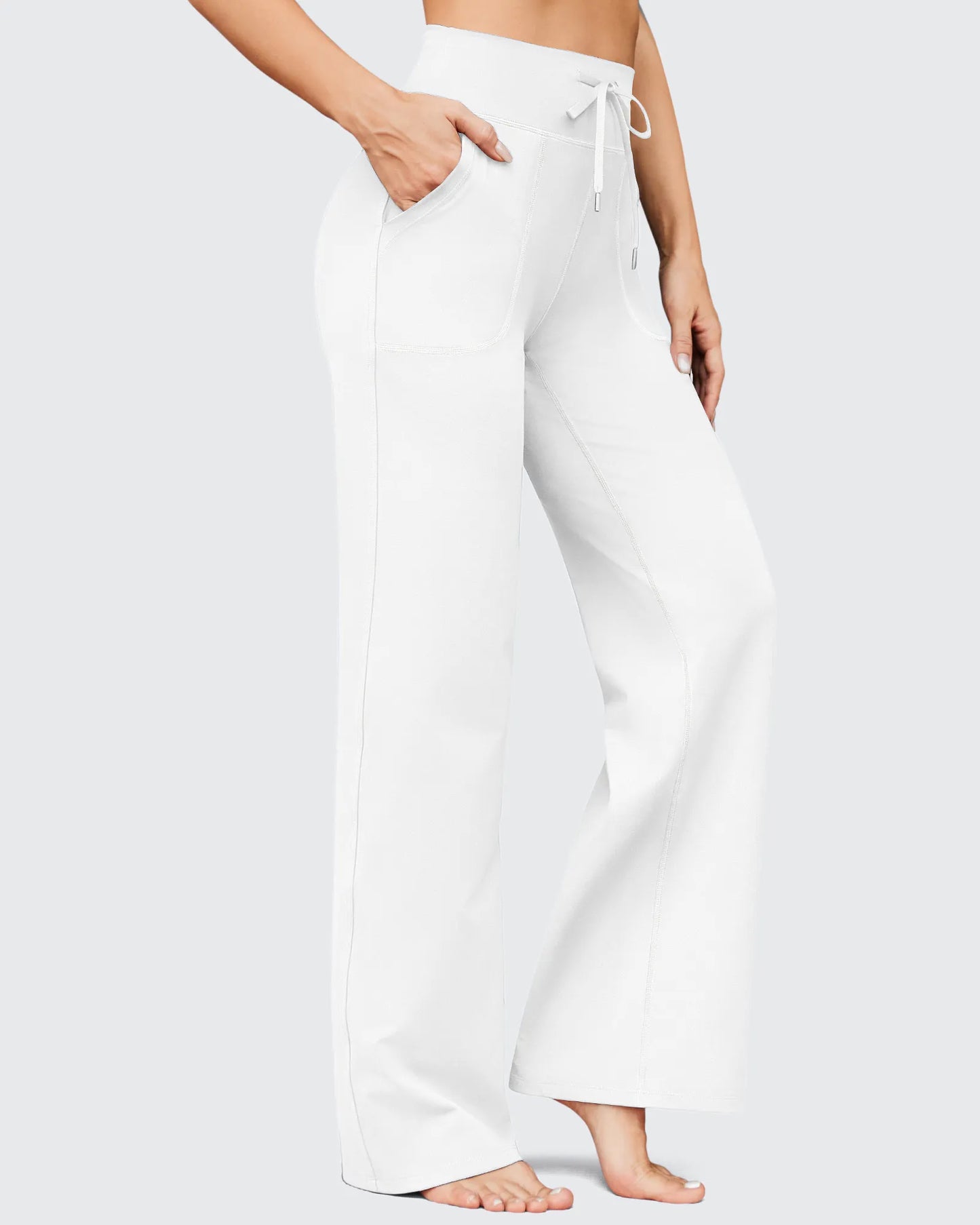 Pantalones anchos de cintura alta EverGoing Business Casual Regular