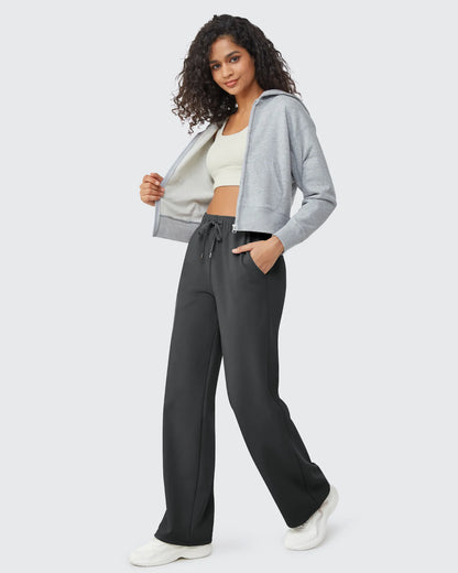 Pantalones casuales con cordón y forro polar EverGoing